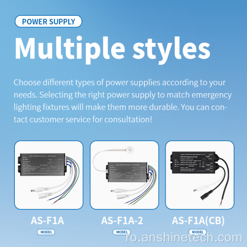 Baterie Li-ion 3.7V 2400mAh Driver de urgență pentru lumină LED
